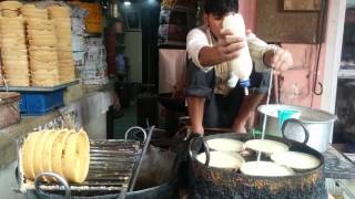 Rajasthan special sweet Paneer Gewar preparation [upl. by Ethelred]