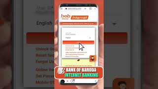 Bank Of Baroda Internet Banking Registration Online shorts [upl. by Eirollam423]