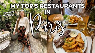 TOP 5 BUDGET FRIENDLY RESTAURANTS IN PARIS with pricing and dish recommendations [upl. by Earahc176]