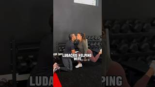 Ludacris Holding Helping His Wife Stay In Shape [upl. by Nahama473]