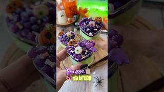 Mousse de bruja 🧙🏻‍♀️ halloween recetasdepostres receta [upl. by Skillern720]