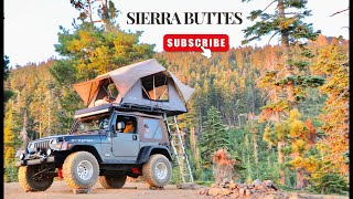 Sierra Buttes Overlanding plus Hike to Fire Lookout [upl. by Damicke]