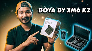 দারুণ সাউন্ডিং BOYA BY XM6 K2 Wireless Mic Bangla Review [upl. by Nitaj]