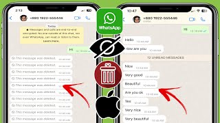 Comment voir les messages supprimés WhatsApp sur iPhone  Récupérer les messages WhatsApp supprimés [upl. by Aderb]