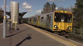 Trains at Sandhills Just Merseyrail Class 507 amp Class 508s [upl. by Narahs]