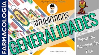 ANTIBIÓTICOS GENERALIDADES CLASIFICACIÓN  MNEMOTECNIAS  FARMACOLOGÍA  P1 [upl. by Emmalyn696]