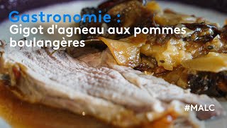 Gastronomie  gigot dagneau aux pommes boulangères [upl. by Narag]