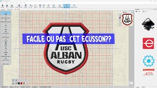 Facile ou Pas cette Vectorisation décusson USC ALBAN [upl. by Annhoj]