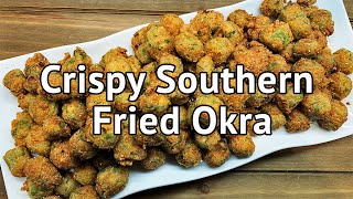 Crispy Southern Fried Okra  Chef Lorious [upl. by Kirsten]