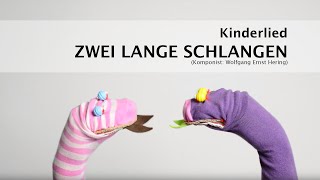 Kinderlied Schlangenlied Kindergarten zwei lange Schlangen  zwei kleine Schlangen [upl. by Ainiger197]