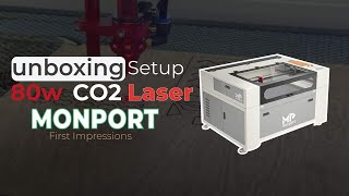 Monport 80W CO2 Laser First Impressions [upl. by Aleemaj]