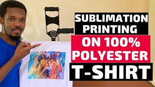 Sublimation Printing on a TShirt  100 Polyester [upl. by Eltsyrk]