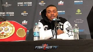 ERROL SPENCES FULL POST FIGHT PRESS CONFERENCE  SPENCE VS PETERSON [upl. by Saw]