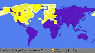 The Progression of Daylight Savings Time Every Day [upl. by Annahsor]