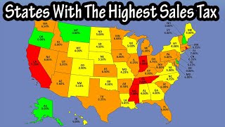 States With The Highest And Lowest And No Sales Tax Rates  States With Lowest Local Sales Tax [upl. by Christan]