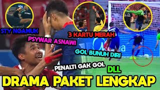 DRAMA BANGET Indonesia vs Singapura Drama 6 Gol Skuad Garuda Lolos ke Final Piala AFF 2020 [upl. by Stockmon499]