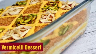 Nawabi Sawaiyan  Nawabi Seviyan  Nawabi Semai Recipe  Vermicelli Layered Dessert [upl. by Terrye]