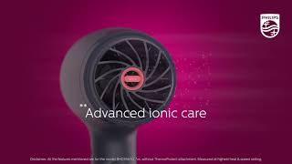 Tech Ionic Care  Philips Hair Dryer [upl. by Lothario]