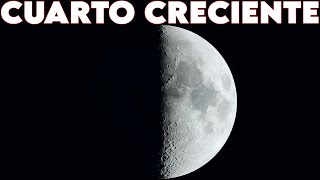 LUNA FASE CUARTO CRECIENTE  10 de OCTUBRE [upl. by Dorrahs373]