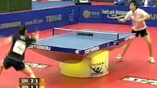 Feng Tianwei vs Ai Fukuhara 2009 World Team Cup [upl. by Schertz513]