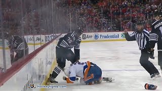 Oliver Wahlstrom vs P K Subban Apr 3 2022 [upl. by Nilyahs]