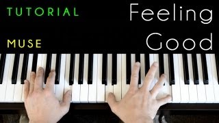 Feeling Good piano tutorial amp cover Muse Michael Buble [upl. by Hallagan]