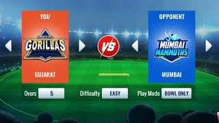 Gujarat Vs Mumbai 5 Overs Cricket Match Superb Gameplay With Facecam Hindi Commentary 👌 [upl. by Aretha900]