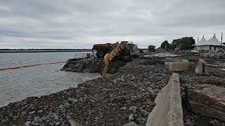 Seawall removal north of inlet west of amphitheater 240925 [upl. by Ario]