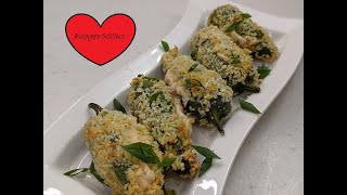 CRAB RANGOON CRISPY JALAPENO POPPERS AIR FRYER [upl. by Deeyn601]