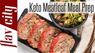 Low Carb Meat Loaf Recipe  Keto Diet Meal Prep For The Week [upl. by Nnylaehs843]