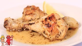 MUSLOS DE POLLO AL LIMÓN AL HORNO🍗🍋RECETAS SALUDABLES Y FÁCILES [upl. by Ayekam]