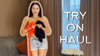 4K NEW TRANSPARENT DRESS  TRY ON HAUL with Emily Noir [upl. by Luemas]