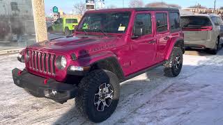 Pink Tuscadero Pearl Jeep Wrangler Rubicon Unlimited 4x4 SUV [upl. by Rumilly]