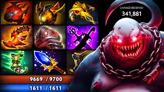 🔥 OMG 340K DAMAGE RECEIVED — Pudge Immortal UNKILLABLE Tank Build  Pudge Official [upl. by Zachery]