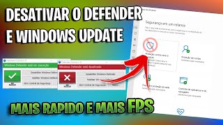 DESABILITAR O WINDOWS DEFENDER E WINDOWS UPDATE MARÇO 2022  TODOS OS WINDOWS [upl. by Lyndsey]