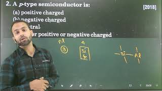 Q2 semiconductor Electronics  A ptype semiconductor is a positive charge b negative charged [upl. by Egarton]