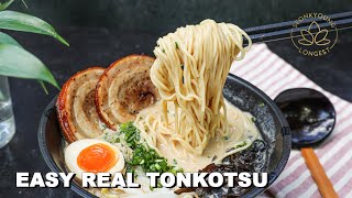 the BEST Tonkotsu Ramen Recipe How to Rich and Creamy Borth [upl. by Gnilyarg]