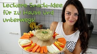 Veganes HUMMUS selber machen  einfach gesund amp lecker [upl. by Pillihp]