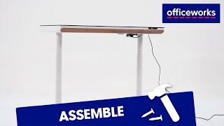 Stilford Helsinki Electric Sit Stand Desk Assembly Instructions [upl. by Levram798]