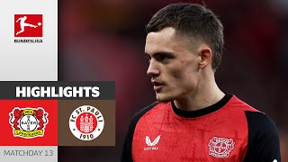 Wirtz amp Co On A Roll  Bayer 04 Leverkusen  FC St Pauli 21  Highlights  MD 13 – Bundesliga [upl. by Nitaf]