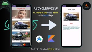 RecyclerView with detail page 🔥in Android using Kotlin Part 2  android recyclerview kotlin [upl. by Yerot429]