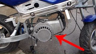 How To Replace Pull Starter On Pocket Bike  Easy Pocket Bike Repair [upl. by Leesen53]