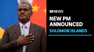 Jeremiah Manele elected as new Solomon Islands prime minister  ABC News [upl. by Annia]