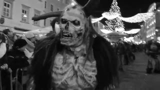 Krampusshow Villach 2015  Schwarze Horde [upl. by Delisle]