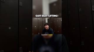 🛑 STOP the Ego Lifting 🛑 gymtips gains gymmotivation fitnesstips fitnessmotivation exercise [upl. by Anrat]