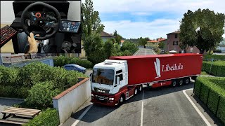 Transporting motorcycle parts  Euro Truck Simulator 2  Logitech G29 Gameplay [upl. by Durware]