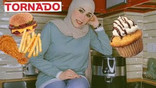 ريفيو وتجربتى مع القلايه الهوائية تورنادو air fryer tornado 🍟🍞🍗🍔🥰 مش هتصدقوا بتعمل إييه🤔 [upl. by Avlasor]