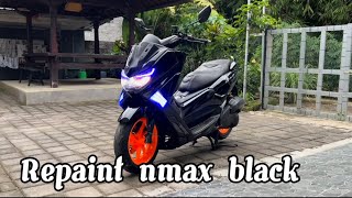 Repaint nmax old hitam glossy kinclong [upl. by Ahsima]