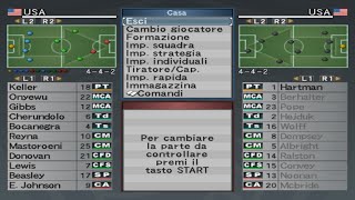 statistiche dei giocatori degli usa su pro evolution soccer 5 [upl. by Lerad]