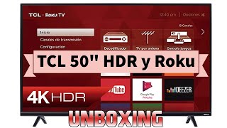 Pantalla TCL Roku TV de 50 Pulgadas SmartTV Buena Bonita y Barata 😮📺 [upl. by Anitreb]